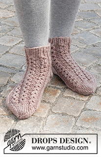 Free patterns - Women's Socks & Slippers / DROPS 227-54