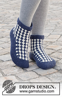 Free patterns - Slippers / DROPS 227-55