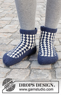 Free patterns - Children Socks & Slippers / DROPS 227-55
