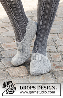 Free patterns - Women's Socks & Slippers / DROPS 227-58
