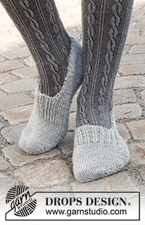 Free patterns - Women's Socks & Slippers / DROPS 227-58