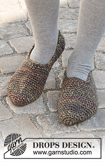 Free patterns - Slippers / DROPS 227-60