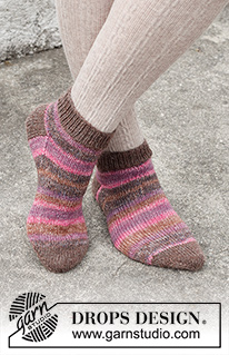 Free patterns - Women's Socks & Slippers / DROPS 227-63