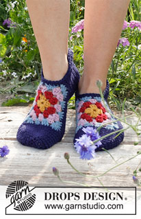 Free patterns - Women's Socks & Slippers / DROPS 229-18