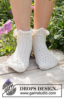 Free patterns - Women's Socks & Slippers / DROPS 229-19