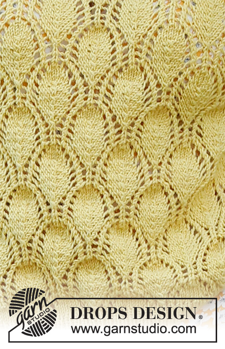 Queen Bee / DROPS 231-16 - Raglánový pulovr pletený shora dolů z příze DROPS Baby Merino. Velikost S - XXXL.