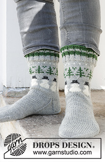 Free patterns - Men's Socks & Slippers / DROPS 233-16