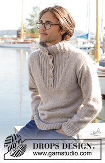 Free patterns - Men's Jumpers / DROPS 233-8
