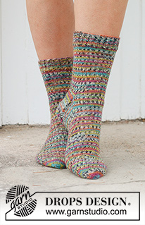 Free patterns - Women's Socks & Slippers / DROPS 234-67