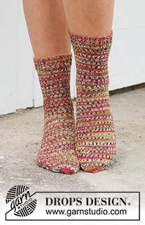 Free patterns - Women's Socks & Slippers / DROPS 234-68