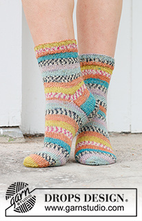Free patterns - Women's Socks & Slippers / DROPS 234-69