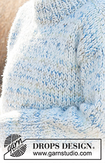 Winter Awakens / DROPS 236-21 - Knitted sweater in 1 strand DROPS Fabel and 1 strand DROPS Wish or 1 strand DROPS Snow. Piece is knitted bottom up in stocking stitch. Size: S - XXXL