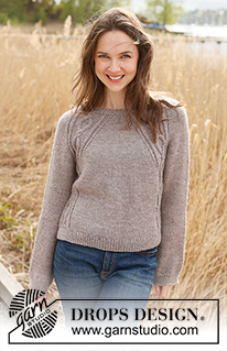Autumn in the Air / DROPS 237-22 - Knitted sweater in DROPS Karisma. The piece is worked top down, with raglan and cables. Sizes S - XXXL.