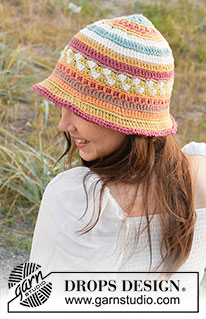 Free patterns - Sapkák és kalapok, nőknek / DROPS 238-22