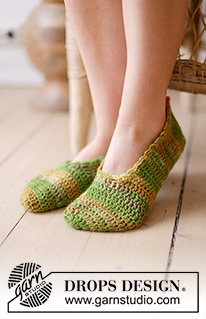 Free patterns - Women's Socks & Slippers / DROPS 238-24