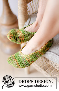 Free patterns - Women's Socks & Slippers / DROPS 238-24