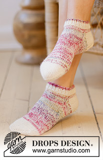 Free patterns - Women's Socks & Slippers / DROPS 238-29