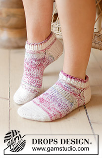 Free patterns - Women's Socks & Slippers / DROPS 238-29