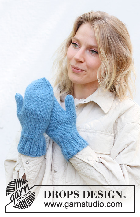 Memphis Road Mittens / DROPS 242-59 - Knitted mittens in DROPS Lima and DROPS Kid-Silk.