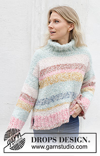 Free patterns - Striped Jumpers / DROPS 243-34