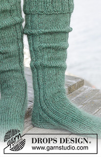 Free patterns - Women's Socks & Slippers / DROPS 244-33