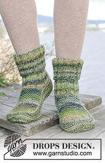 Free patterns - Slippers / DROPS 244-34