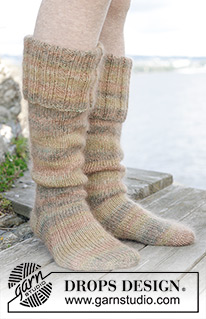 Free patterns - Chaussettes & Chaussons / DROPS 244-35