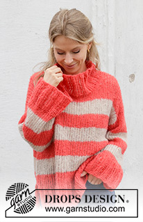 Free patterns - Striped Jumpers / DROPS 245-16