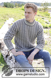 Winter Twilight / DROPS 246-1 - Stickad tröja till herr i DROPS Merino Extra Fine. Arbetet stickas nedifrån och upp med nordiskt, isländskt mönster, dubbel halskant och isydda ärmar.
Storlek S - XXXL.
