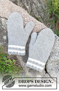 Free patterns - Felted Mittens / DROPS 246-21