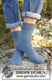 Free patterns - Men's Socks & Slippers / DROPS 246-38