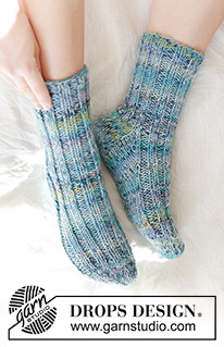 Free patterns - Women's Socks & Slippers / DROPS 247-14