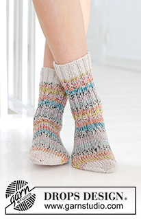 Free patterns - Women's Socks & Slippers / DROPS 247-15