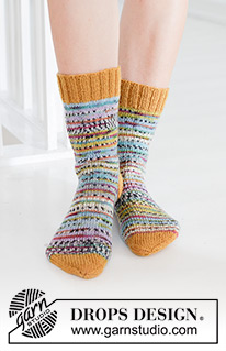 Free patterns - Women's Socks & Slippers / DROPS 247-16