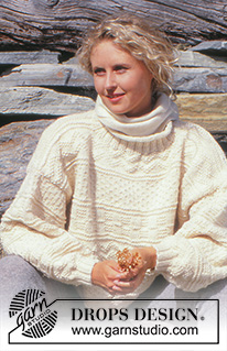 Cabin Life / DROPS 32-2 - DROPS sweater in Alaska with texture