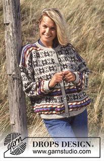 Free patterns - Damskie długie rozpinane swetry / DROPS 35-16