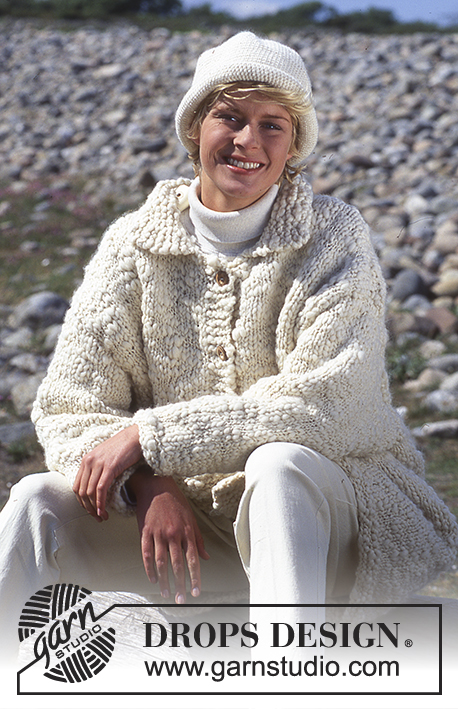 DROPS 39-6 - DROPS long or short jacket in “Ull-Flame” and crochet hat in “Alaska”.  