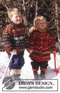 Free patterns - Children Nordic Cardigans / DROPS 52-30