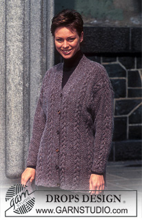 Free patterns - Damskie długie rozpinane swetry / DROPS 54-9