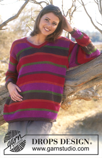 Free patterns - Swetry przez głowę w paski / DROPS 56-6