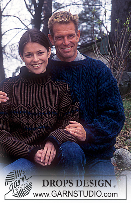 DROPS 59-20 - Damski, męski i dziecięcy sweter z warkoczami z włóczki DROPS Karisma Superwash