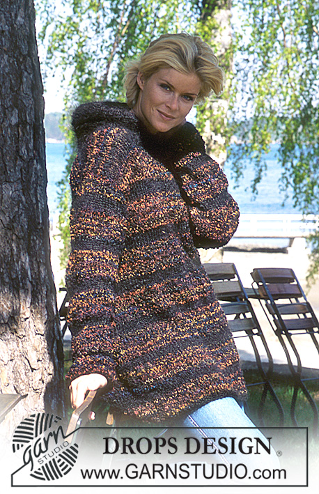 Fireworks Symphony / DROPS 67-13 - DROPS Pullover in Big Bouclé and Vienna.