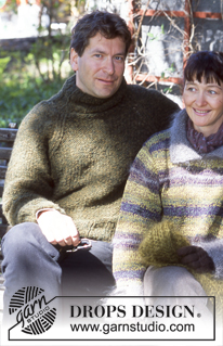 Free patterns - Proste męskie swetry / DROPS 70-13