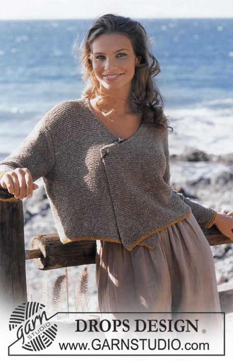 Touch of Class / DROPS 82-12 - DROPS Cardigan in Silke-Tweed. 