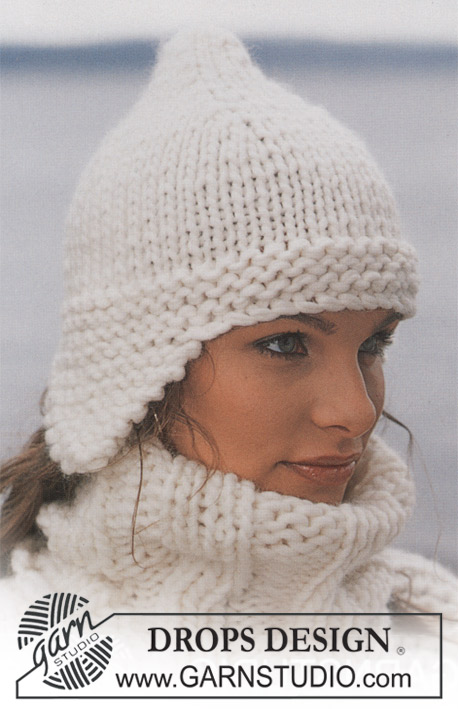 DROPS 86-40 - Bonnet tricoté en DROPS Snow