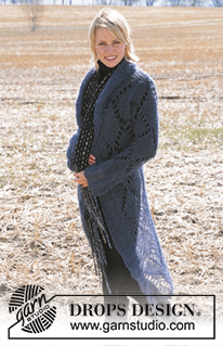 Free patterns - Damskie długie rozpinane swetry / DROPS 91-10