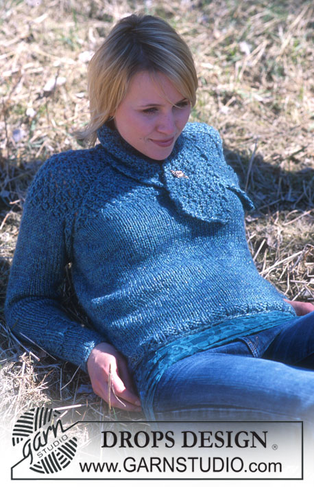 DROPS 91-21 - DROPS Jumper and scarf in berry pattern in Karisma, Alpaca and Glitter 