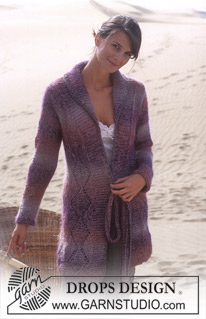 Free patterns - Damskie długie rozpinane swetry / DROPS 95-18