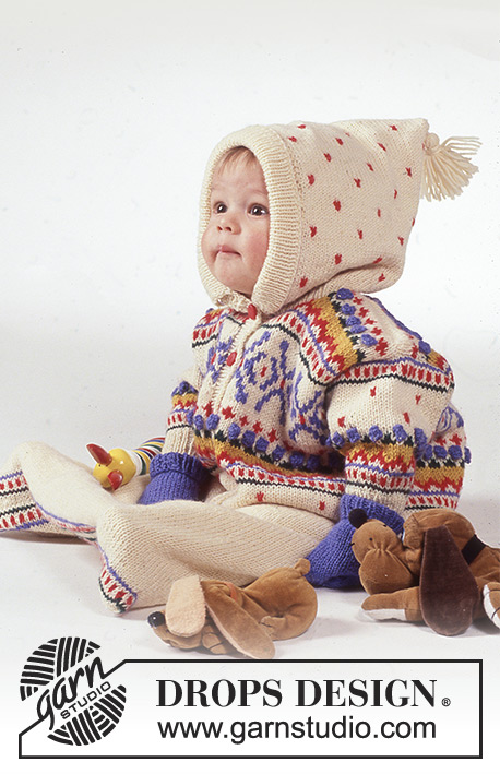 Lilliput / DROPS Baby 1-3 - Norsk DROPS kørepose i Karisma med eller uden hætte