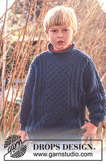 Free patterns - Aran Knitting / DROPS Baby 10-14